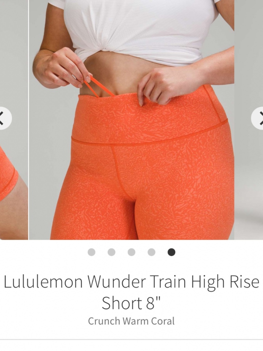 Lululemon Wunder Train short size 10